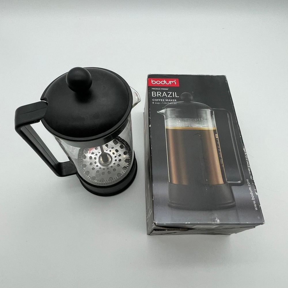 Bodum Brazil 8 Cup French Press Coffee Maker 34oz Black